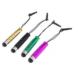 Low Price on Mini Touch Stylus Pen with 3.5mm Anti-Dust Plug for iPad, iPhone and Others (Assorted Colors)