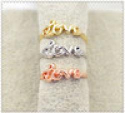 Low Price on New fashion jewelry love letter finger ring  for women ladie's R755