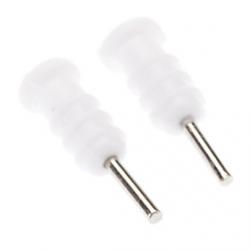 Low Price on 2 X Headphone Headset Dust Cap For iPhone 5 and Others(White)