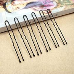 Low Price on Fashion Simple U Shape Black Alloy Hairpins(1 Pc)