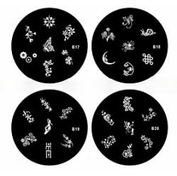Low Price on 1PCS Nail Art Stamp Stamping Image Template Plate B Series NO.17-20(Assorted Pattern)